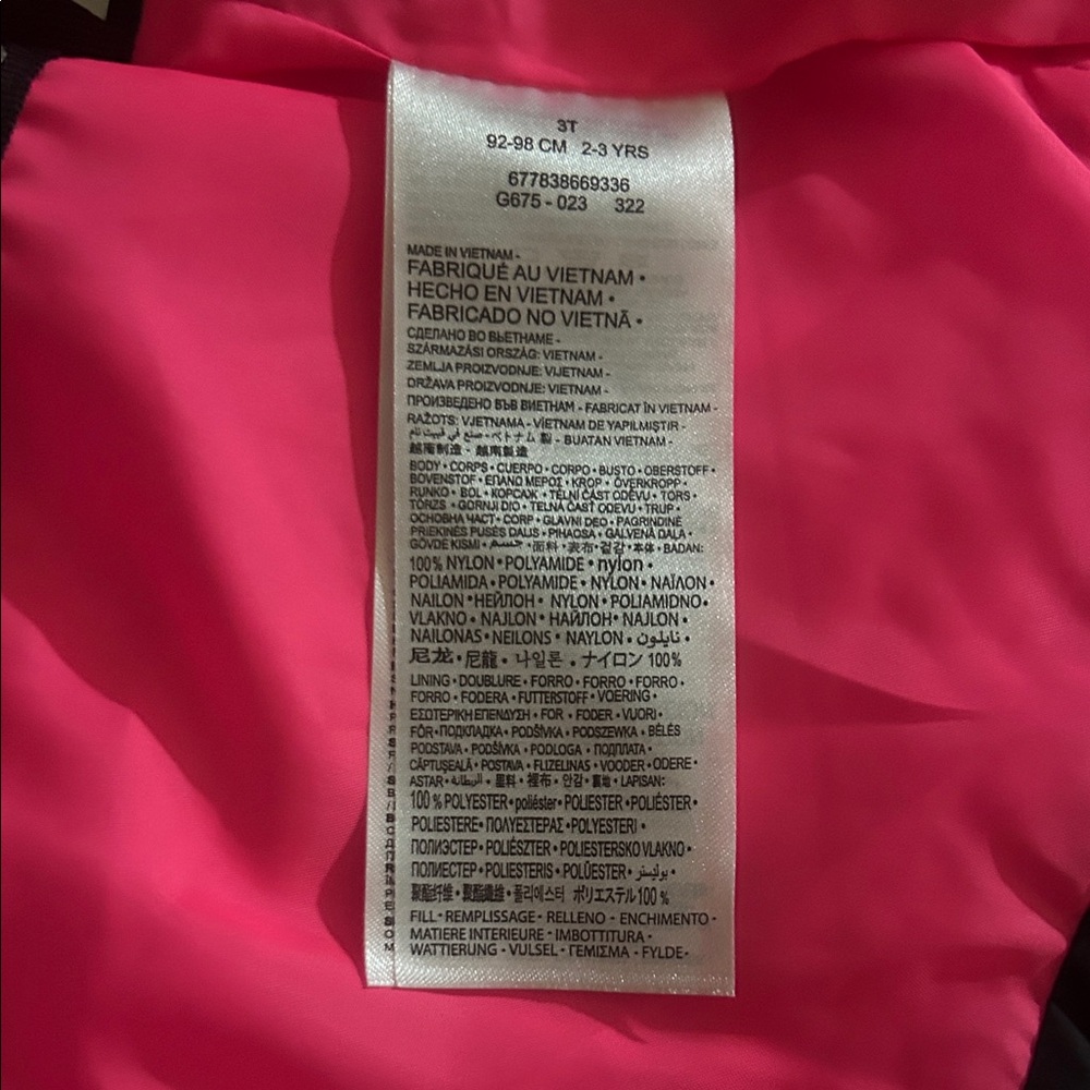 Nike Kids Jacket Black and Pink - Picture 4 of 9